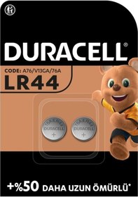 Resim Duracell Özel (76A / A76 / V13GA) Alkalin LR44 Düğme Pil 1.5V 