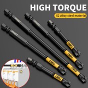Resim DELI 3/8/15parça Yüksek Torklu Şanzıman Seti, 110mm, S2 Alüminyum Alaşımlı Çelik, Phillips Başı, Manyetik Anti-Kayma, Elektrikçiler, Soket ve Cihaz Montajı/Değişimi için 