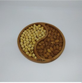 Resim Yin Yang Ahşap Çerezlik Kahvaltılık 