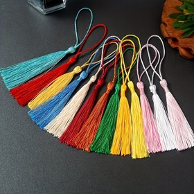 Resim 50 adet Püskül Kolye, Giysi Düğün Buketi için Dekoratif Püsküller, Dikiş Kumaş Malzemeleri, Uzun Polyester Kolye El Sanatları Yapımı Kitap Ayracı Anahtarlık Püsküller, Takı Yapımı Anahtarlık Püsküller, Mezuniyet Mini Püsküller, Hediye Seçimi İdeal 