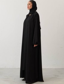 Resim Serene Grace İkili Ferace Takımı | Lüks Seri - Siyah / 44 