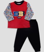 Resim Elle Bebek %100 Pamuk Ikili Takım Pijama 500425 