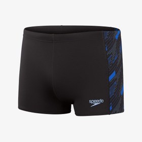 Resim Speedo Panel Aquashort Erkek Siyah Yüzücü Mayosu 