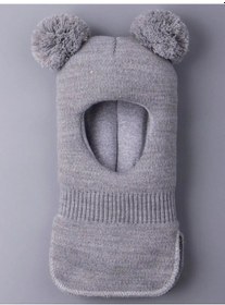 Resim Sweet Moment Çocuk Kışlık Örgü Şapka Kask 132648504 Gri 