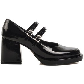 Resim Aspor Siyah Platform Topuk Kadın Abiye Ayakkabı Çok Renkli 