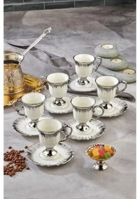 Resim Cooker Ckr3536 Porselen Kahve Fincan Takımı 6 Lı Çok Renkli 