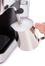 Resim Russell Hobbs Distinctions Süt Köpürtücülü Espresso Makinesi, Fincan Isıtmalı, Titanium 