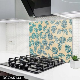 Resim Olinpa Cam Ocak Arkası Koruyucu | Çiçek Desenli 