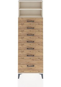 Resim Arges Dolap 2 Raflı 7 Çekmeceli 60x30x182 Aytaşı-çam Aytaşı 