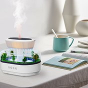 Resim 3In 1 Yağmur Bulutu Dağıtıcı Bulut Nemlendirici, Su Damlası Ses, Gece Lambası, Esansiyel Yağ Dağıtıcısı, Gece Lambası ve Şelale Lambası ile, Güzel ve Rahat Yağmur Sesli, Ofis, Yatak Odası ve L gibi çeşitli sahnelerde kullanılması için uygun 