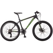 Resim Salcano Ng777 29 MD (YENİ NG750) DAĞ BİSİKLETİ DİSK FREN Shimano 21 Vites siyah yeşil 