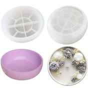 Resim DIY Mum Tutucuları, Saklama Kaseleri & Çiçek Saksıları için Çok Yönlü Silikon Kalıp - UV Epoksi, Beton El Sanatları & Ev Dekoru için Mükemmel 