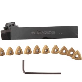Resim 20MM Torna Dönüş Aracı Tutucu MWLNR2020K08 + 10 WNMG0804 Karbür Ekler Seti (Yurt Dışından) 