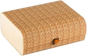 Resim VonaHome Bambu Kutu Organizer/saklama Kutusu Desenli - Aksesuar -18,5x14,5x7 Cm 