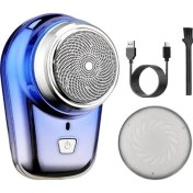 Resim Hall Breathe Gri Rado Mini Sakal ve Yanak Tıraş Makinesi USB Şarjlı Pratik ve Kullanışlı 