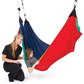 Resim Svava Acrobat Swing . Duyu Terapi Esnek Salıncak Hamak , 4 Renkli 4 Katlı Sakinleştirici Hamak 