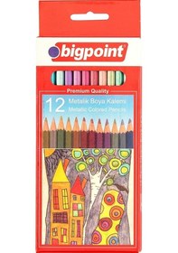 Resim Bigpoint 944 Metalik Kuru Boya 12 Renk 