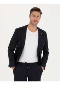 Resim Pierre Cardin Erkek Lacivert Ekstra Slim Fit Blazer Ceket 50287472-vr033 Lacivert 