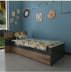 Resim Myniture Home & Living Trend Yavrulu Karyola Q4016-7 Antrasit Çırağan 