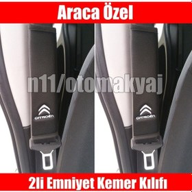Resim Citroen C5 Oto Koltuk Deri Emniyet Kemer Aksesuar Kılıfı 