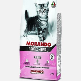 Resim Morando Tavuklu ve Somonlu Yavru Kedi Maması 1,5kg 