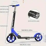 Resim 14 Sahne Katlanır Scooter - Yetişkinler ve Gençler İçin Uygun, Ön Frenli ve Şok Emici Sistemli, Hafif Elektriksiz Şehir Kaykayı, Mat Ayak Pedi, Beyaz/Yeşil/Mor 
