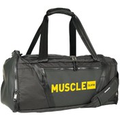 Resim Musclecloth Glory Silindir Çanta Siyah Turuncu 