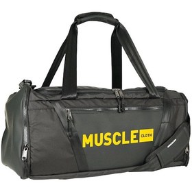 Resim Musclecloth Glory Silindir Çanta Siyah Turuncu 