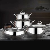 Resim First Class FC212 Delux Collection 8 Parça Platin Güveç Tencere Seti 