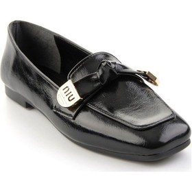 Resim Bambi Siyah Kadın Loafer Ayakkabı K01641022442 Siyah 