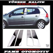 Resim Vw Golf 5 Hb Krom Kapı Direk Seti 4 Prç P.Çelik 2003-2009 Arası 