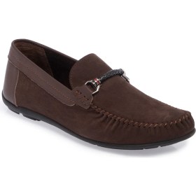 Resim Tergan Kahve Hakiki Deri Erkek Loafer - E25I1AY57157-A39 
