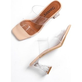 Resim Daxtors D2077 Garantili Kadın Günlük Ortopedik Klasik Topuklu Ayakkabı Ten 