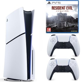 Resim Sony Playstation 5 slim Cdli versiyon + 2.kol Dualsense + Resident Evil Requiem( İthalatçı Garantili ) 
