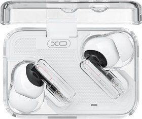 Resim XO Kablosuz Bluetooth Kulaklık G21– Çift Mikrofonlu ANC & ENC Gürültü Engelleme, 40mAh Kulaklık Pili, 380mAh Şarj Kutusu, 6 Saat Dinleme Süresi, Type-C Hızlı Şarj, iPhone & Android İle Uyumlu Şeffaf 