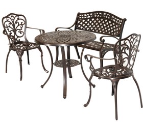 Resim Lyra İkili Oturma Grubu - Antik Bakır Siyah 