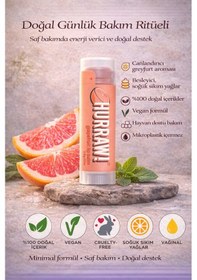 Resim Hurraw Moon Ve Pink Grapefruit Dudak Balmı 2 Li Set %100 Doğal Vegan Günlük Ve Gece Bakım 