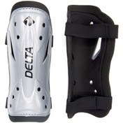 Resim Delta Çift Cırtlı 2 Adet Tekmelik Futbol Tekmeliği Futbolcu Kaval Koruyucu L Gri Gümüş 