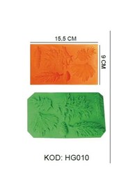Resim Silikon Kalıp Yaprak 6 Lı Hg-010 Turuncu 