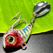 Resim 1 adet Dönen Metal VIB Balıkçılık Payetler ile Lures, Biyonik Yapay Spinner Sert Yemler Pesca Balıkçılık Için Kaşık Jig 7g / 12g / 16g / 24g (0.25oz / 0.42oz / 0.56oz / 0.85oz) 