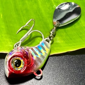 Resim 1 adet Dönen Metal VIB Balıkçılık Payetler ile Lures, Biyonik Yapay Spinner Sert Yemler Pesca Balıkçılık Için Kaşık Jig 7g / 12g / 16g / 24g (0.25oz / 0.42oz / 0.56oz / 0.85oz) 