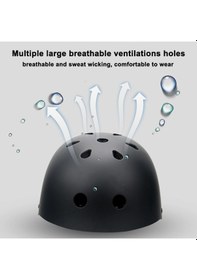 Resim Ebitda Çocuk Ve Yetişkin Kaskı Bisiklet Kaykay Kaskı, Paten Scooter Güvenlik Kaskı, Ayarlanabilir Mavi Kask Mavi 