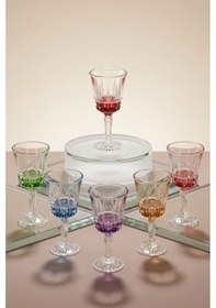 Resim Lucıana 6 Renk Kahve Yanı Su Meşrubat Bardağı 6renk 