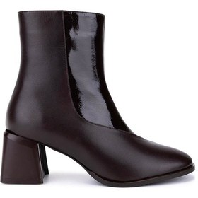 Resim Tamer Tanca Kadın Hakiki Deri Kahverengi Topuklu Bot 1132 150 Bn Bot Sk25-26 Kahve Dr/rgn Kahve 