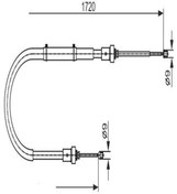 Resim BOSCH 1987482411 El Fren Teli ( Dacia : Duster 4×4 10 - ) 364003676R (WF577144) 