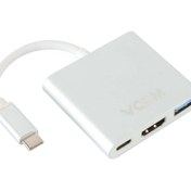 Resim CU427M Type-C-M To Hdmi-F Usb 3.0-F Type-C-F Çevirici Vcom