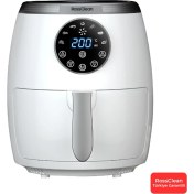 Resim 5,5l Dijital Airfryer Fritöz Beyaz, Sağlıklı ve Pratik Pişirme Cihazı 