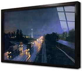 Resim Otoban Çerçeveli Cam Tablo 20x30 cm CB23033 