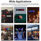 Resim Ebitda Led Matrix Panel Taşınabilir Bt Esnek Ekran Tam Renkli Lmk00393-2 16x64 16x64 