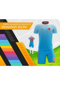 Resim Acr Giyim Kişiye Özel Futbol Forması - Dizayn: Kırmızı & Beyaz 19 